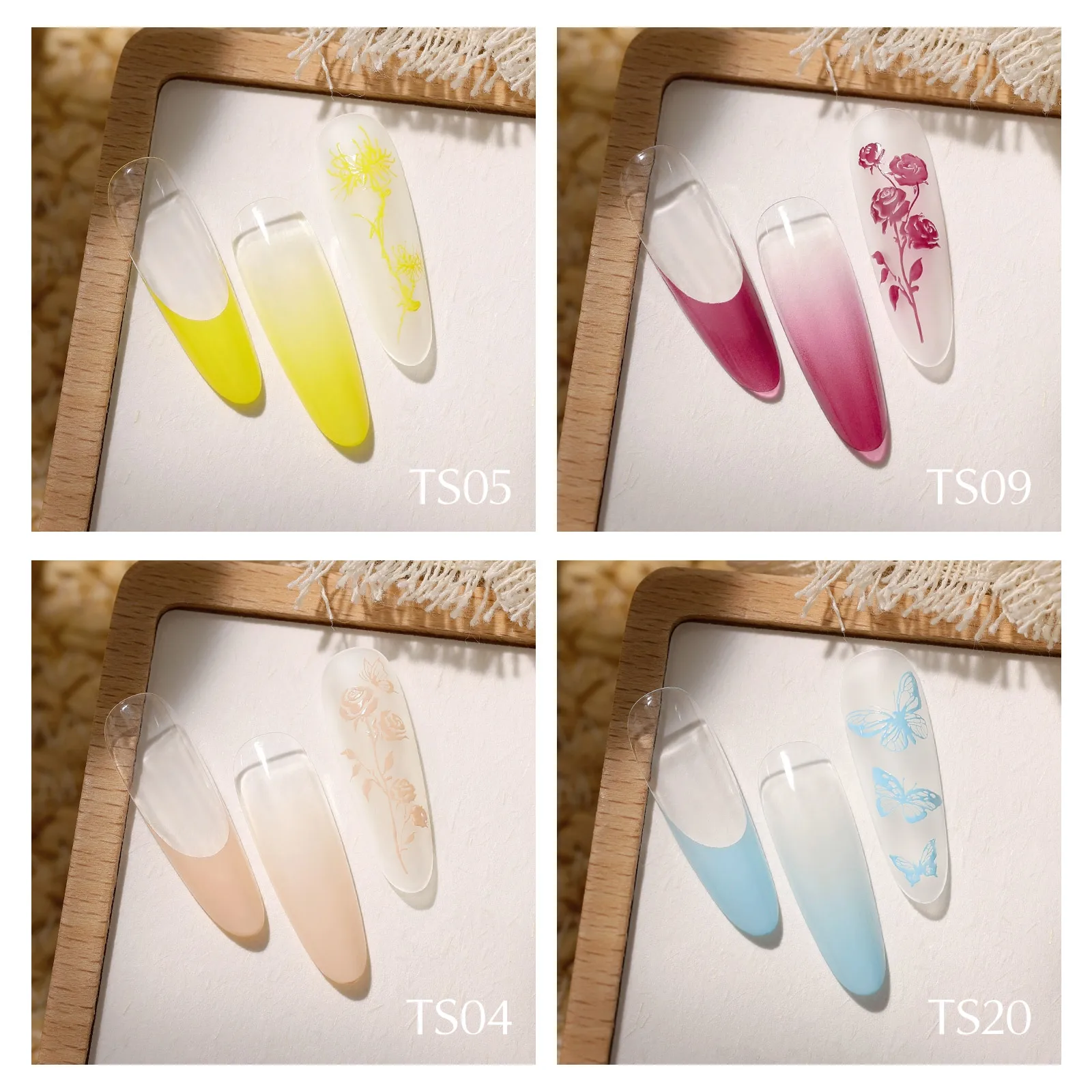 CANNI 5g Koreanisches Transfer-Stempelgel, 3D-fester Stereoklebstoff, französisches Nageldesign, neue Formel, Soak Off UV-LED-Lackgel – Detail 17