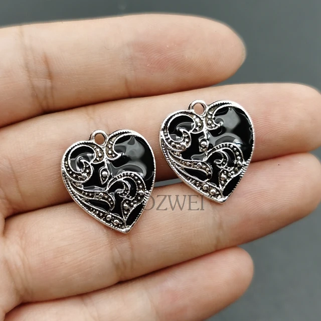 Bulk 100pcs Best Friend Hearts Charms Pendants for Jewelry Making