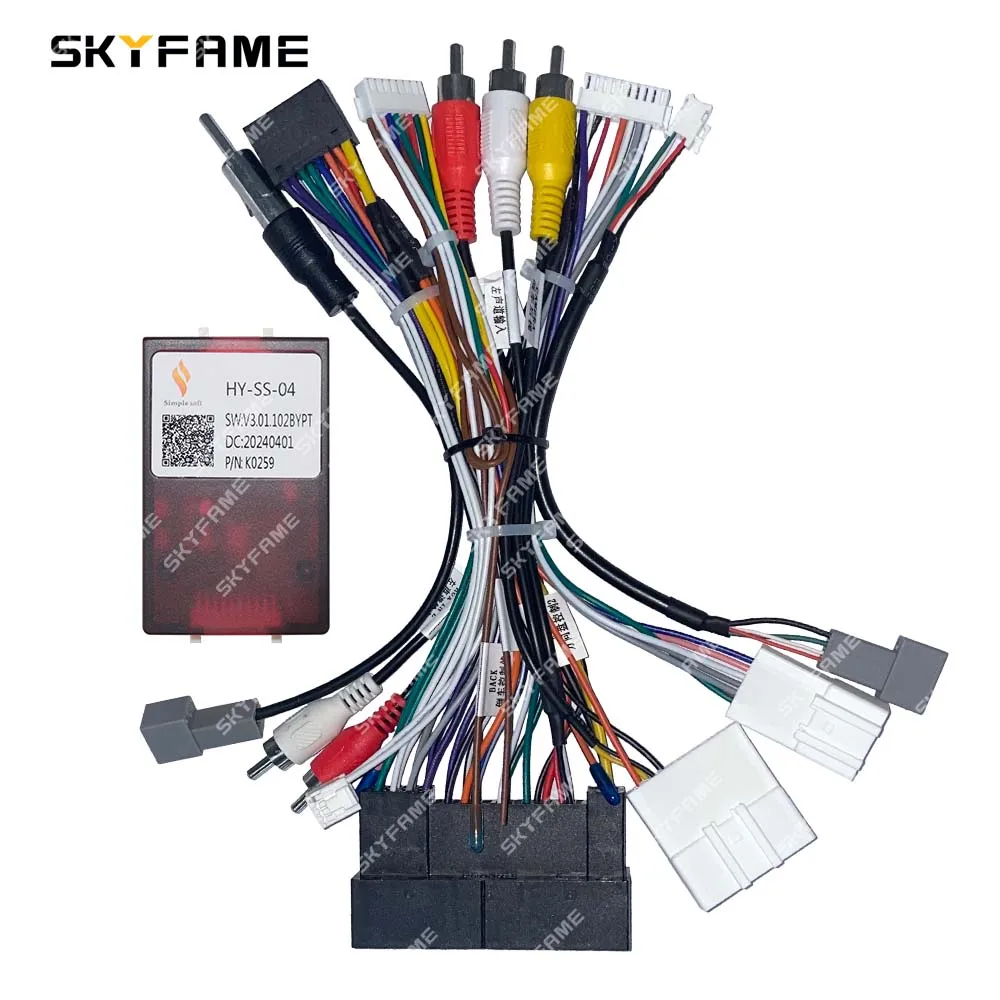 SKYFAME 16Pin Car Wire Harness Canbus Box Adapter Decoder For Hyundai IX45 KIA Sportage K7 Cadenza Sedona RP1-HY-002 HY-SS-04 car wire cable adapter