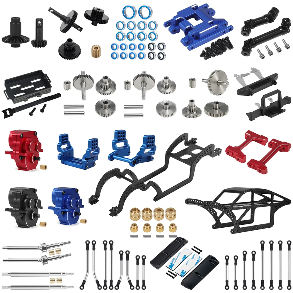 

Servo Arm/Chassis Links/Steering Cup/Gearbox Gear/Skid Plate/Transmission Mount for 1/18 TRX4M RC Car Upgrade Part