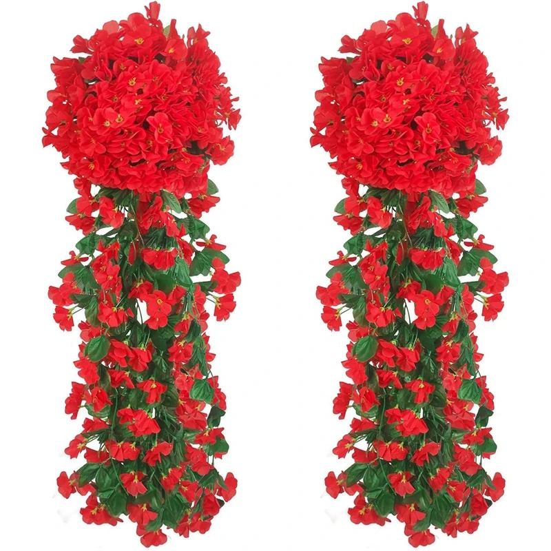 Vibrant Begonia Artificial Flower Bouquet for Stunning Indoor and Outdoor Decoration