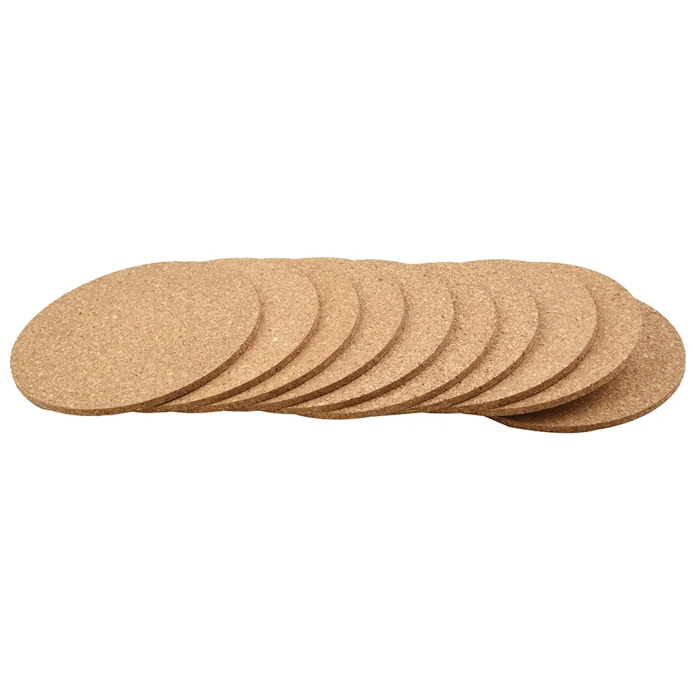 Cork Coasters for Drinks - 50 Pack 3.5 Round Blank Coasters.