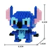 Disney Anime Princess Building Blocks Stitch Mickey Mouse mini Action toy Figures Blocks Toys Bricks Assemble Toys Kids Gifts 6