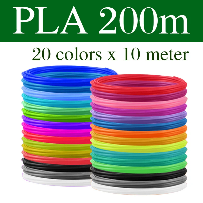 PLA / ABS / PCL Filament For 3D Pen 10/20/30 Rolls Diameter 1.75mm 30 Colors Plastic For 3D pen Color Does Not Repeat 3d printing pen filament