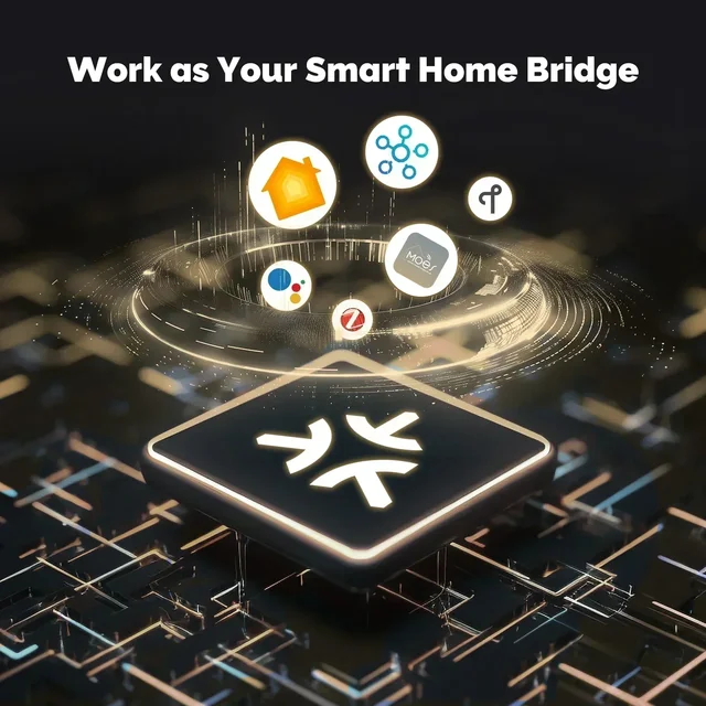 MOES Tuya Zigbee Matter Thread Gateway, Smart Home Bridge Hub, Voice Control 2