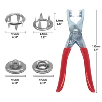 Metal Snaps Buttons Pliers Set Snap Fasteners Kit Tool Sewing Buttons Press Studs Snap Sew Tool for Installing Clothes Bags 2
