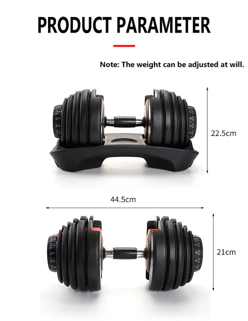 Mancuerna Ajustable/regulable De 5kg A 40 Kg - zeuslix