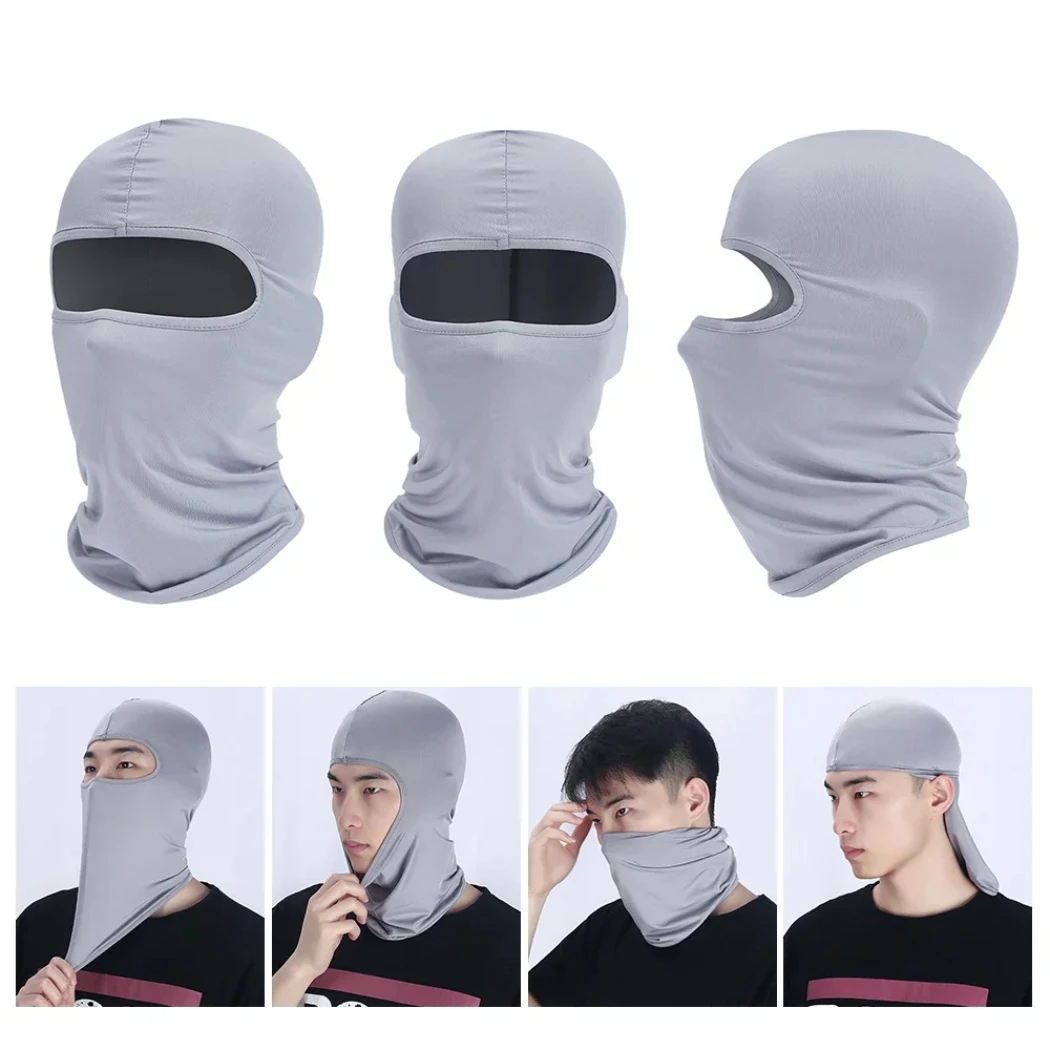 Balaclava Full Face Mask Hiking Cycling Camping Hunting Airsoft Cap Bike Head Cover Summer Men Women Ski Mask Hiking Scarves 4