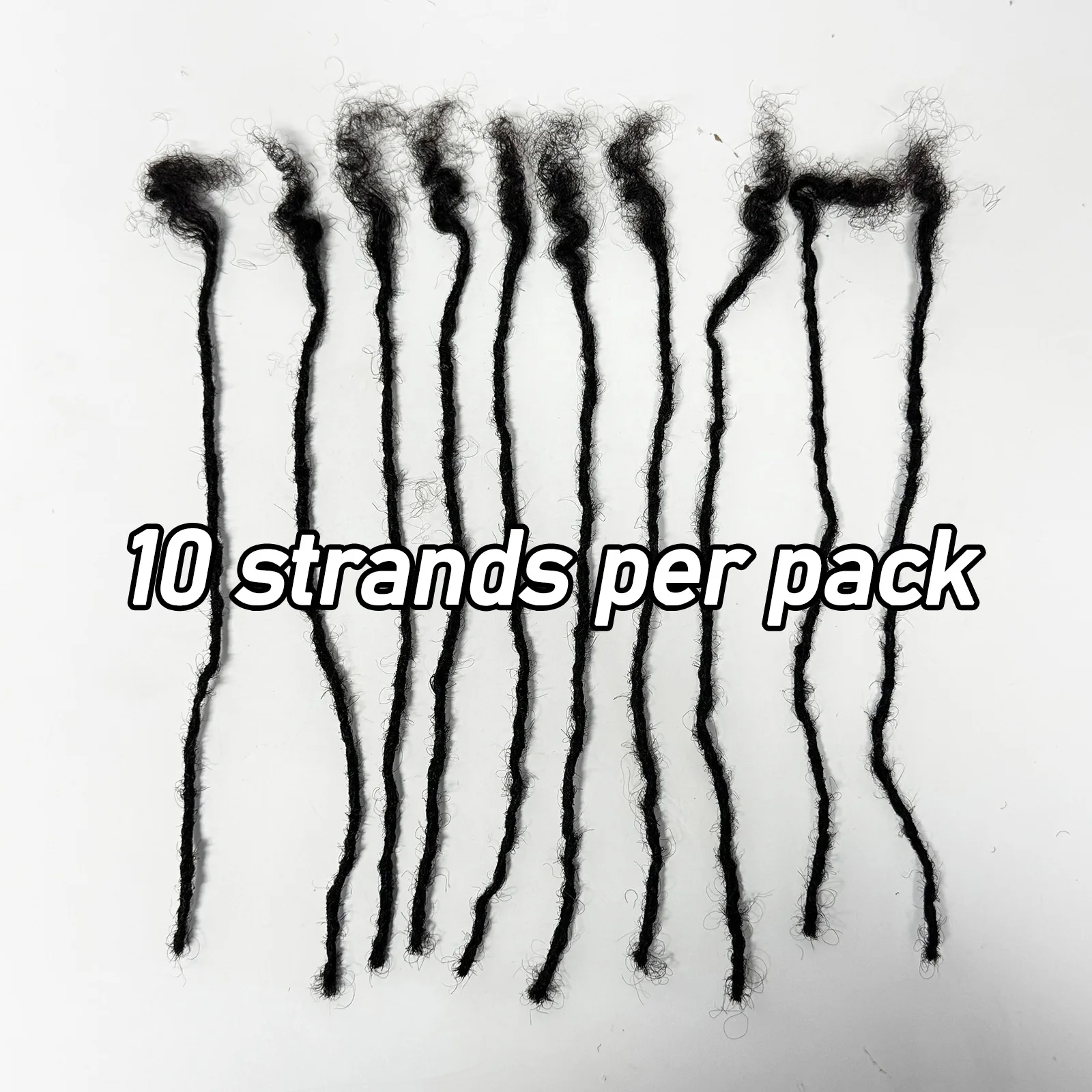 0.1-0.2cm Sisterlocks Human Hair Handmade Interlock Loc Curly Tips Sister Locs Real Human Hair Micro Locs Extensions Can Be Dyed 5