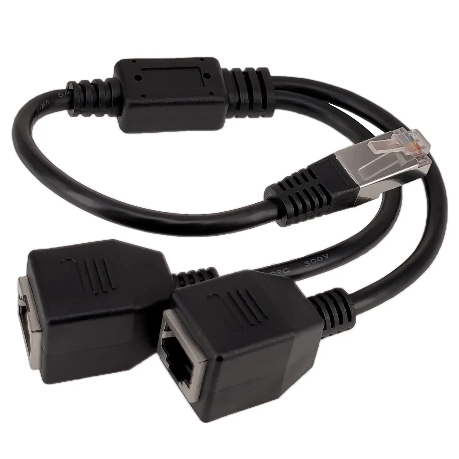 Ethernet Divisor Adaptador Macho para Fêmea Lan Rede Splitter Suporte Cat7 Cat6 Internet Cabo de Extensão Rede Rj45 - Imagem 5