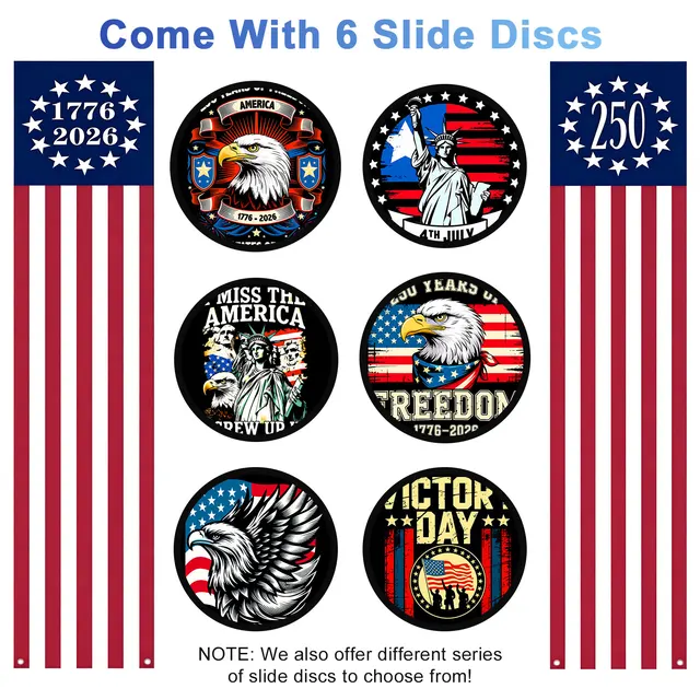 19-in-1 Galaxy Projector Starry Sky Night Light, 360° Rotate Planetarium Lamp with Independence Day Film Discs, LED Star Projector for Bedroom Home Decor, July 4th Patriotic Party Light, Kids Adults Gift, Timed & Adjustable Brightness