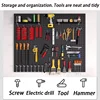 Wall Mounted Peg Boards Black Screwdriver Holder Peg Boards Hooks Tools Storage Organizer Hangers Pegboard Shelving Room Garage 2