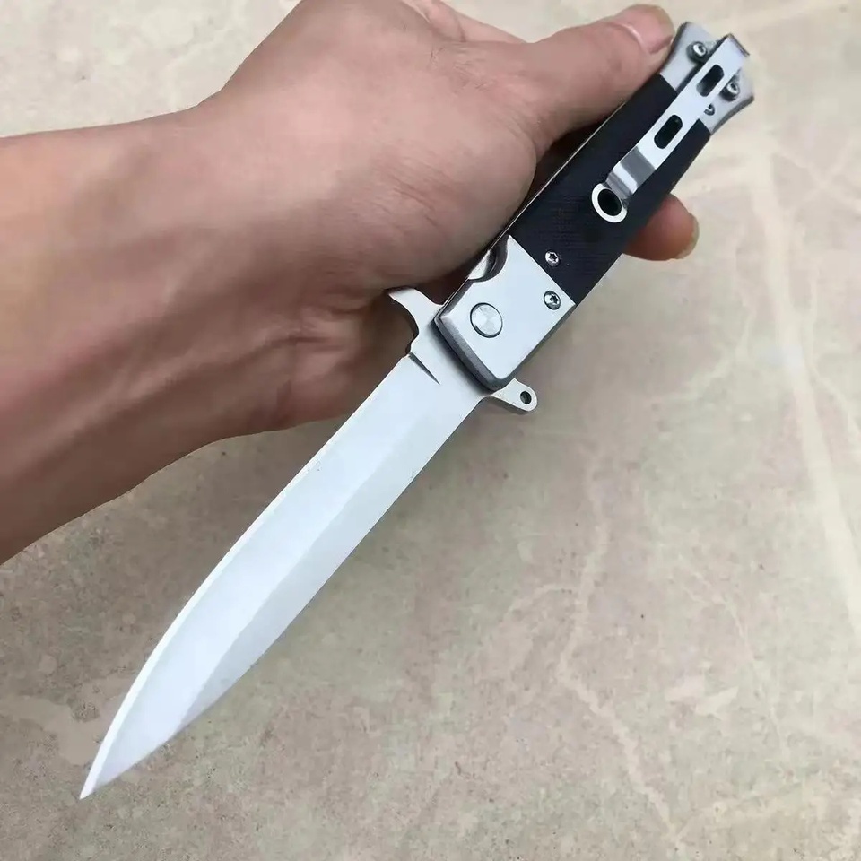 Outdoor Camping Portable Folding Knife Multi-Purpose Quick Open Defense Field Pocket Knife High Hardness Tactical Knife