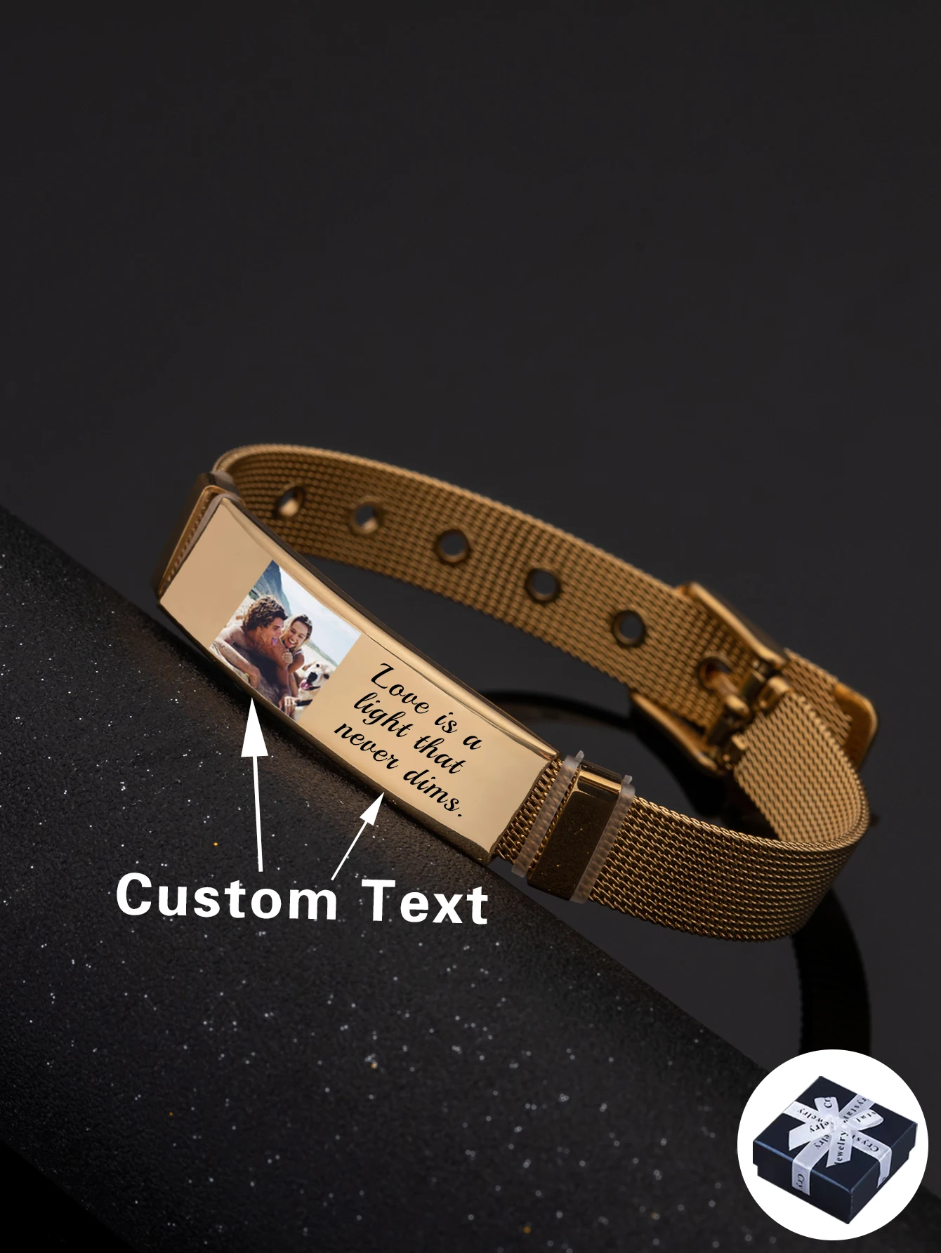 

Bracelet Custom Name Bangle Mens Braclet Man Bracelets Stainless Steel Bracelets Customized Gift Personalized Armband With Photo
