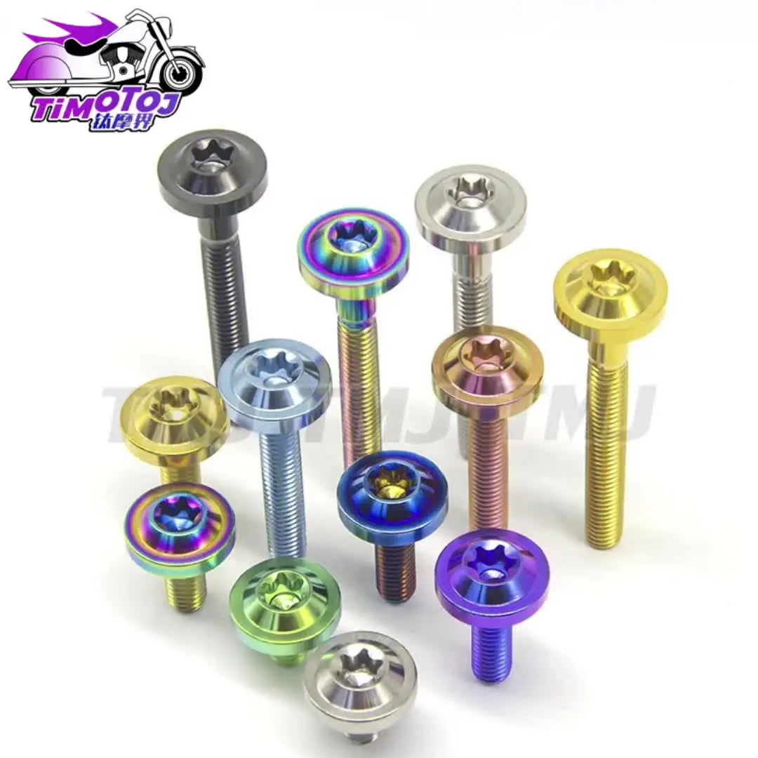 Титановые болты TMJ T30 головка Torx M6x10/15/20/25/30/35/40/45/50 титановые винты для модификации