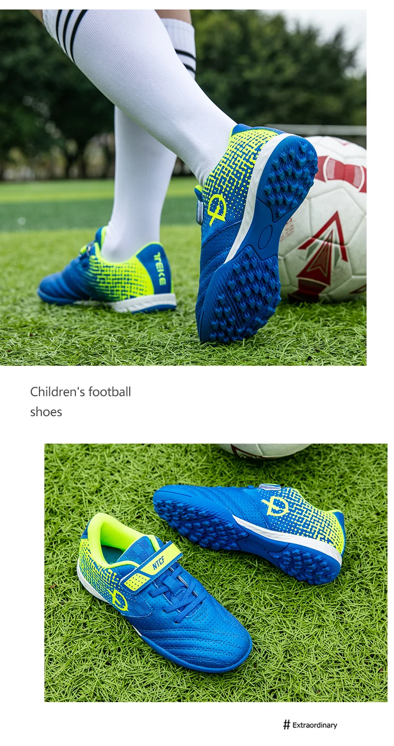 Description Picture 5 of itemChildren Soccer Shoes Indoor Fast Futsal Non Slip Football Shoes Ultralight Professional Training Sneaker Cleats Football Boots