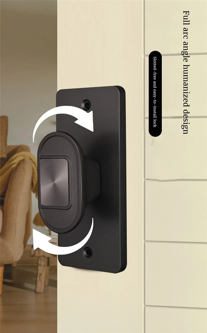 fenda fechadura da porta do quarto interior