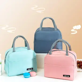 Insulated Canvas Lunch Bag – Portable Cooler for Kids 1