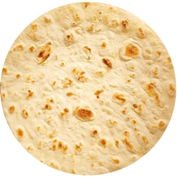 Cozy Plush Flannel Throw Blanket - Cute Round Warm Mat & Home Decor Accessory - Diameter - 145cm (Pancake)