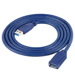 USB 3.0 Extension Cable - Male to Female High-Speed Data and Charging Adapter - 3 meters (Blue)
