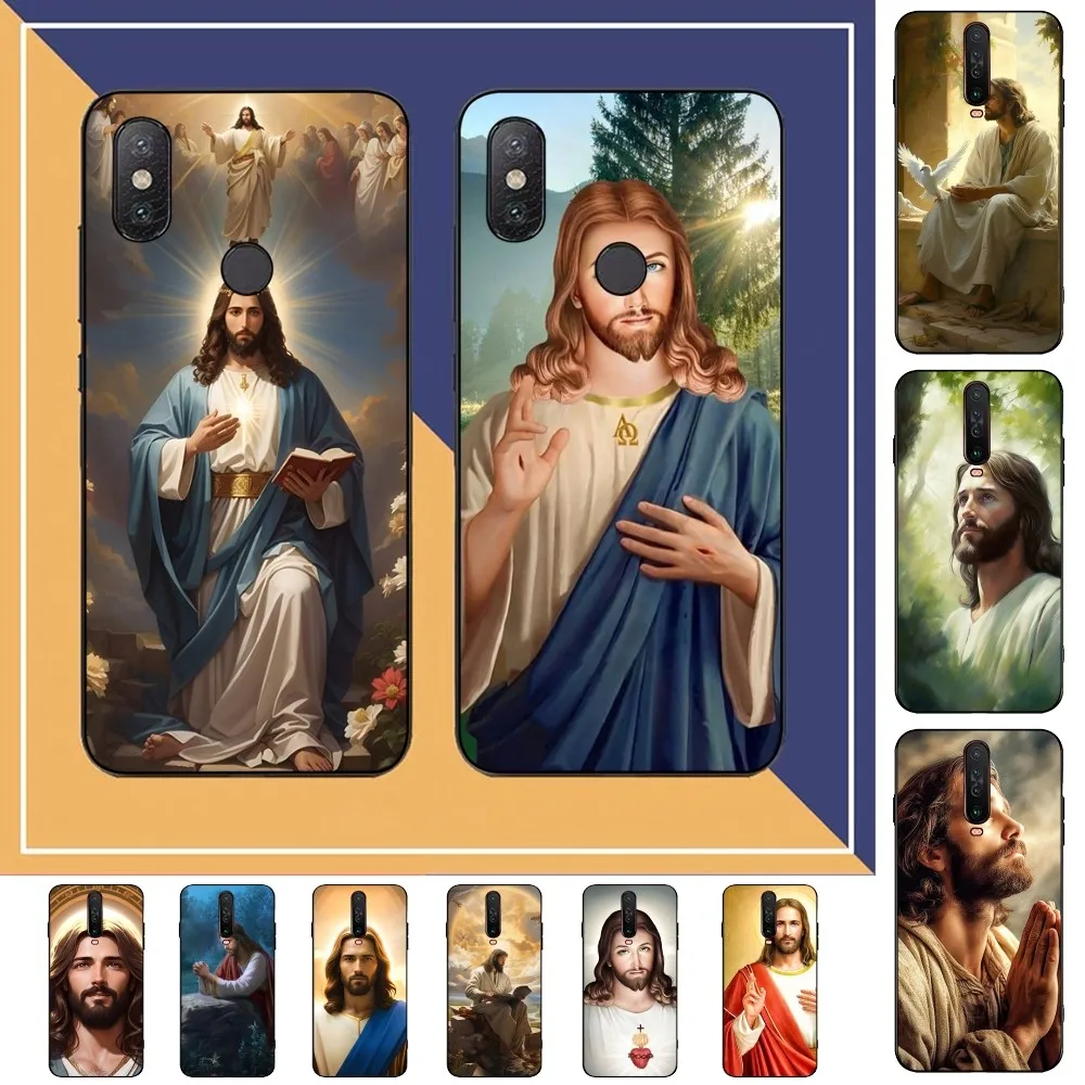 Телефон с изображением Бога Иисуса Христа и Бога дневного света 5 A 6 7 8 Pro T 9 Pro 9S 10 Pro 11 Pro 11S 11Epro PocoM3pro