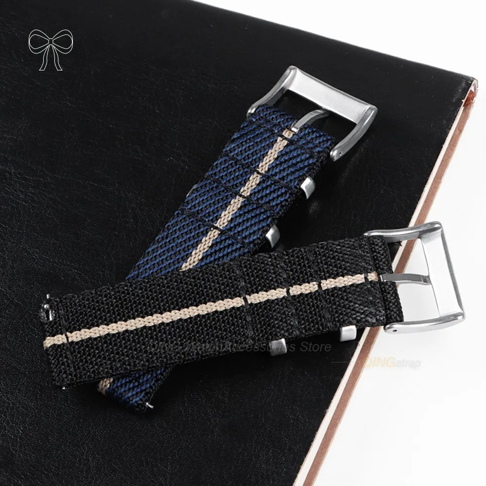 Quick Release Nylon Woven Canvas Watch Band - Military Sport Style Wristband