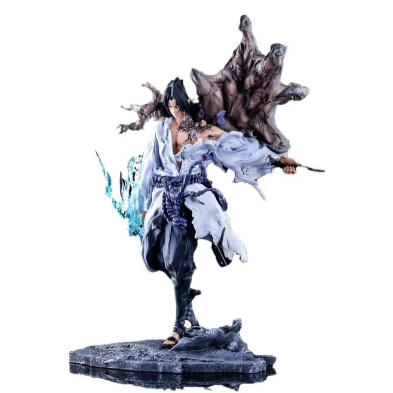 

31cm Pvc Naruto Anime Figurine Uchiha Sasuke Action Figure Gk Statue Model Doll Collection Room Decora Desk Toy Gifts BOX