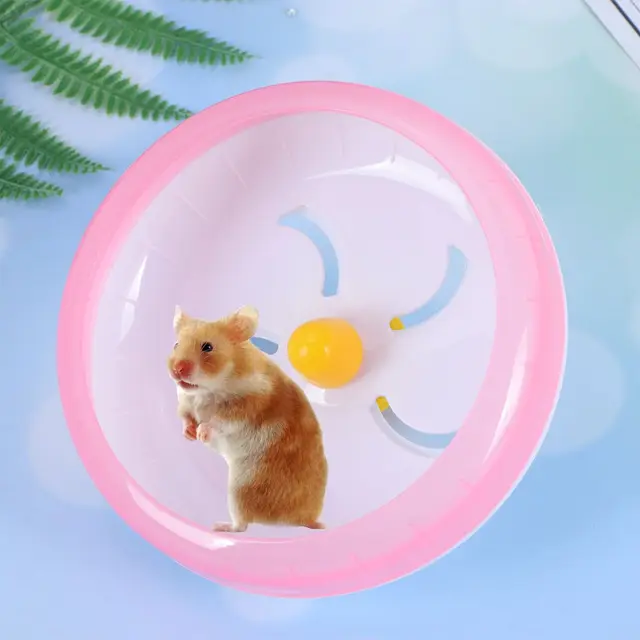 Silent Durable Hamster Running Wheel Small Animal Toy Pet Exercise Wheel Non Slip Convex Lines Wide Suitability Mounted Pet Cage 5