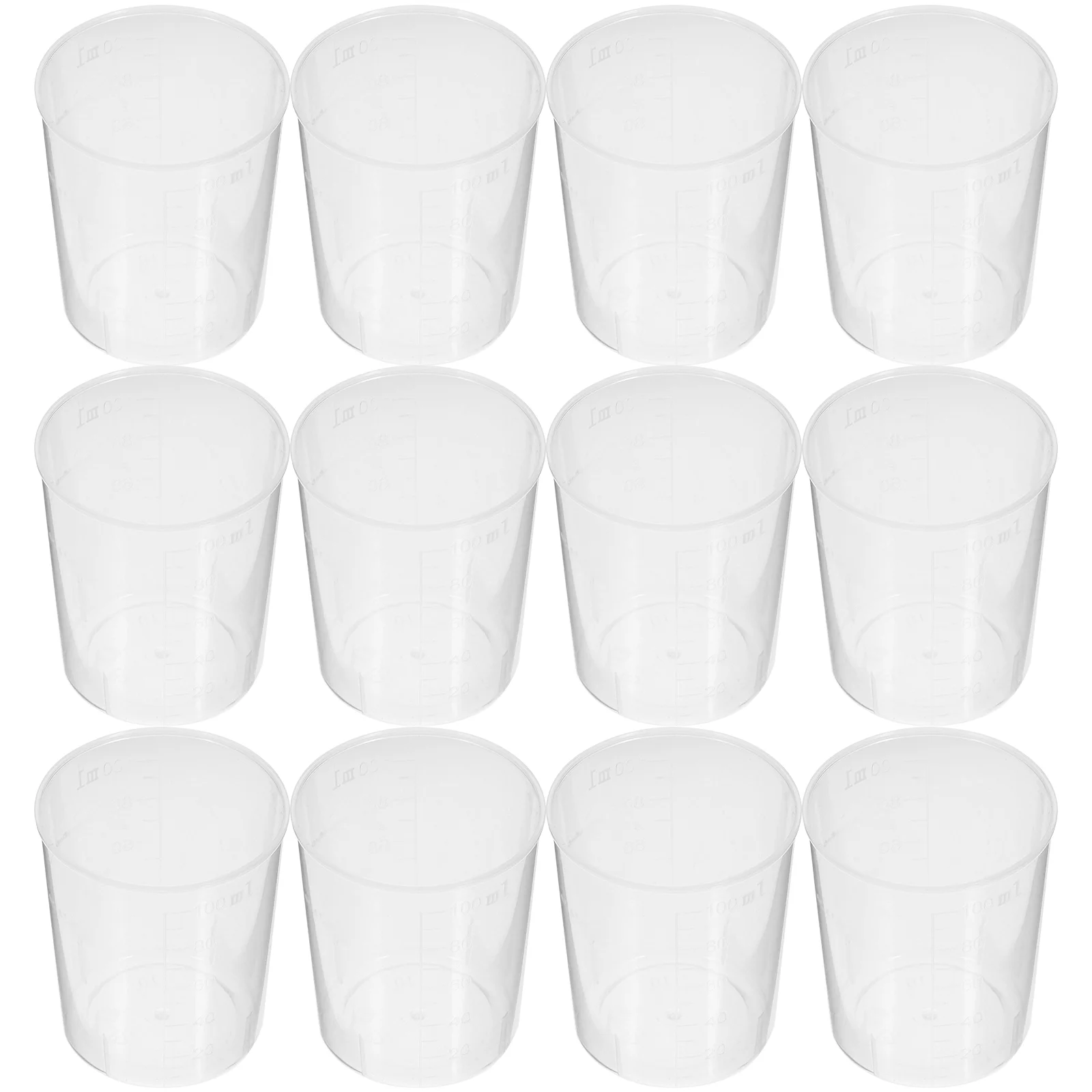 

50Pcs Graduated Scale Graduated Graduated Measuring Cups 100ML Scale Graduated Graduated Measuring Cups Transparent Graduated