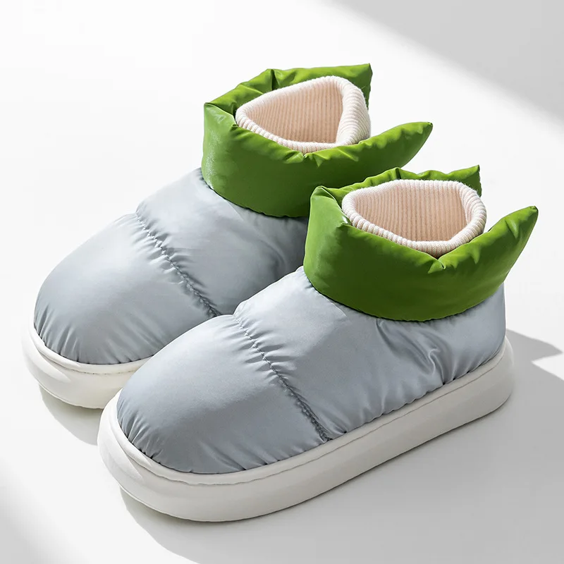 Flat Heels Women's Shoes Winter Furry Female Ankle Boots Warm Cute Plush Platform Woman Snow Boot Waterproof Footwear