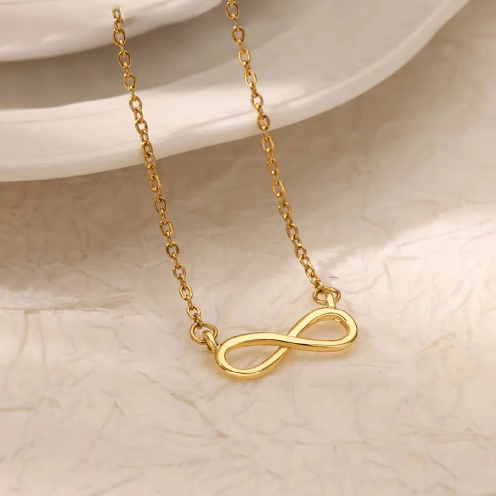 Stainless Steel Infinity Pendant Necklace for Women