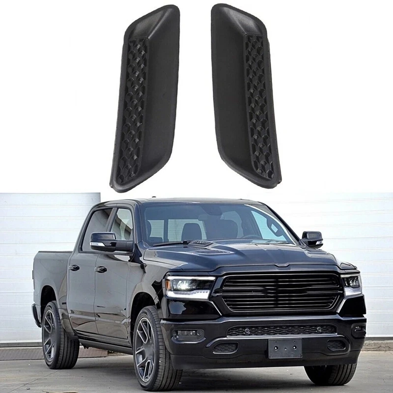 

1 пара, передняя боковая решетка радиатора для Dodge Ram 1500 2010-2021 68324990AA 68324991AA