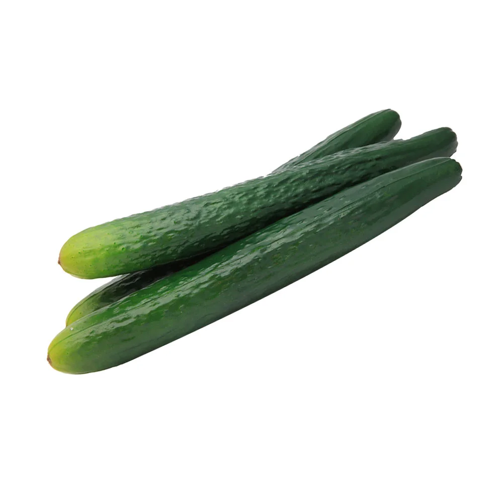 Simulation Green Cucumber Artificial Cucumber Models Plastic Cucumber Ornaments Fake Vegetable Lifelike Cucumber Food