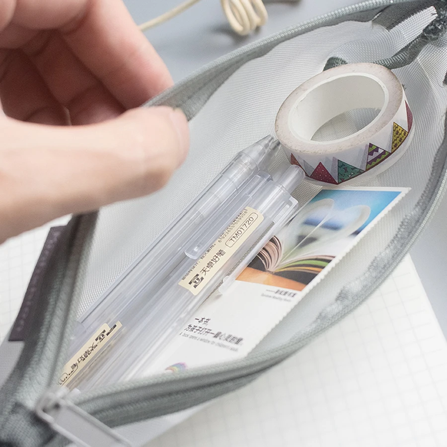 الصلبة اللون محفظة نسائية للعملات المعدنية ماكياج...