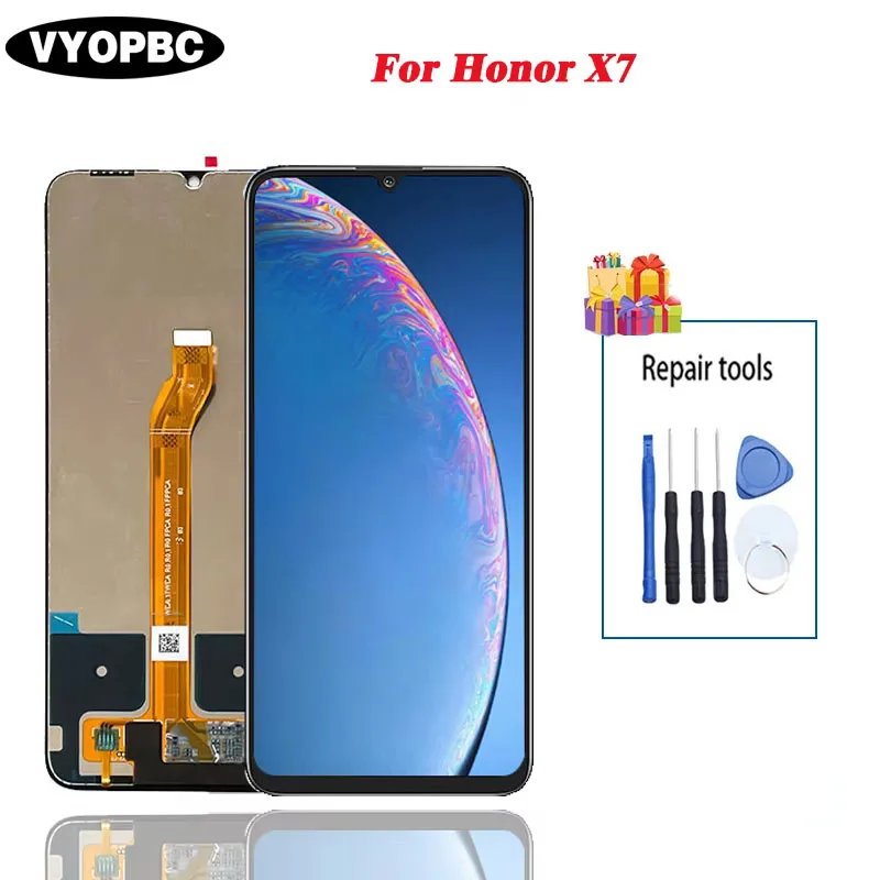 ARSSLY LCD per Huawei Honor X7 Display, Schermo Compatibile con Honor X7 CMA-LX2, CMA-LX1, CMA-LX3 6,74 LCD Display Touch Digitizer con Riparazione Kit, Nero