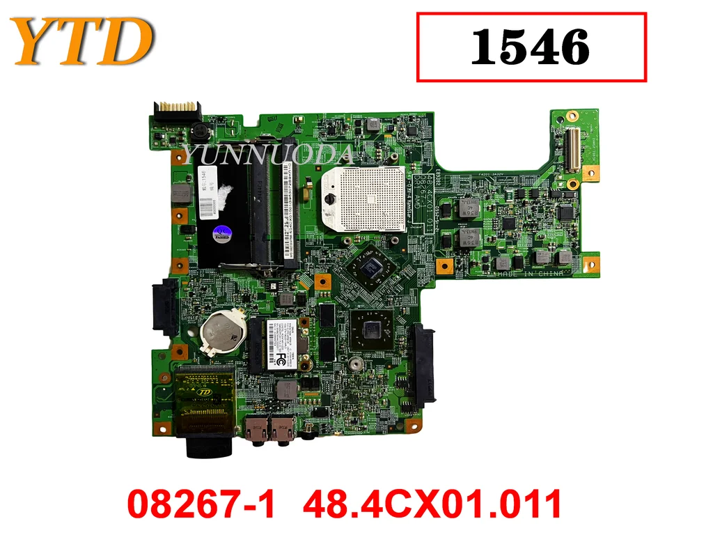 

Оригинальная материнская плата DDR2 для ноутбука DELL 1546 08267-1 48. 4cx01. 011 протестирована хорошая бесплатная доставка