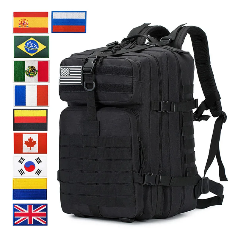 

30L/50L Large Capacity Waterproof Outdoor Backpack Army Tactical Mountaineering New Portable MOLLE 3P Tactical Pack Travel Bag