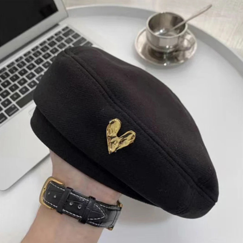 Hot Sale Women's Wool Artist Fall And Winter Retro Temperament Elegant French Street Painter Ladies Full Match Warm Beret Hat_voghion.com