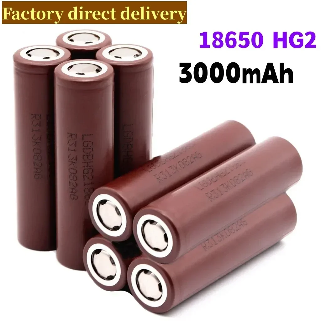 

100% Neue Original HG2 18650 3000mAh Batterie 18650 HG2 3,7 V Entladung 20A Gewidmet Für HG2 Power Akku