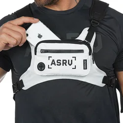 Mens Gym Outdoors Chest Bags Tactical Vest Reflective Safety Water Proof Mini Mobile Phone Bag Man Multi-function Travel Pocket