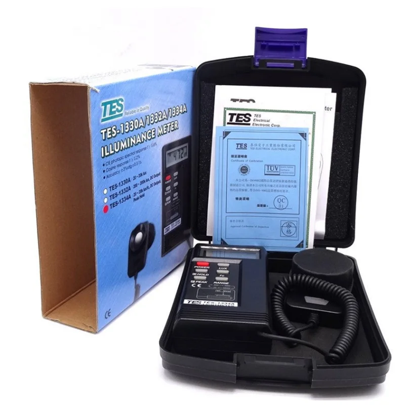 TES-1334A Digital Light Lux Meter FC Function