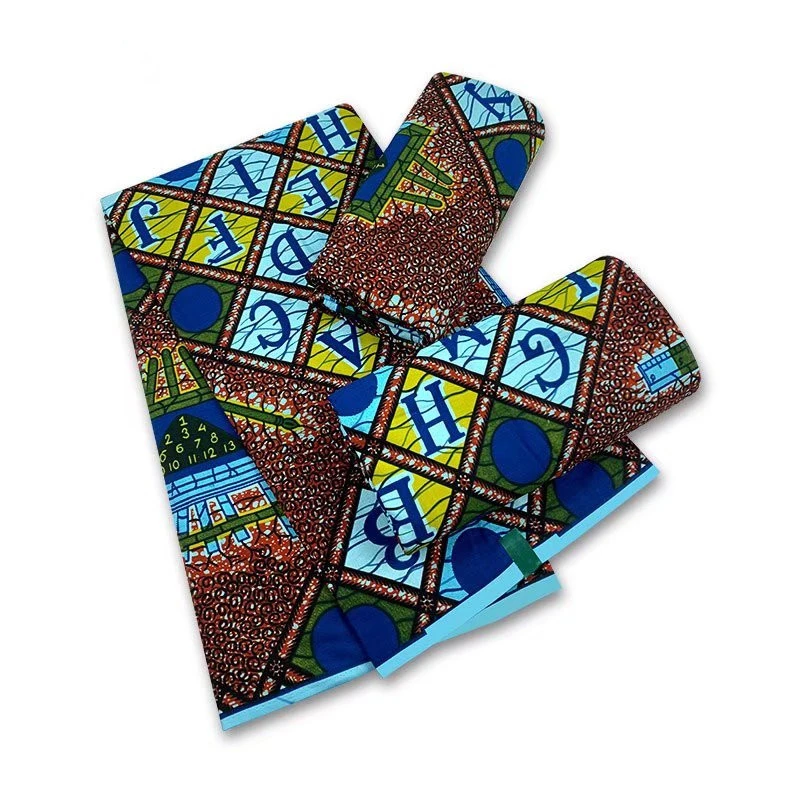 African Wax Prints Fabric Tissus Pagne Real Wax Fabric 6 Yards 2022 New
