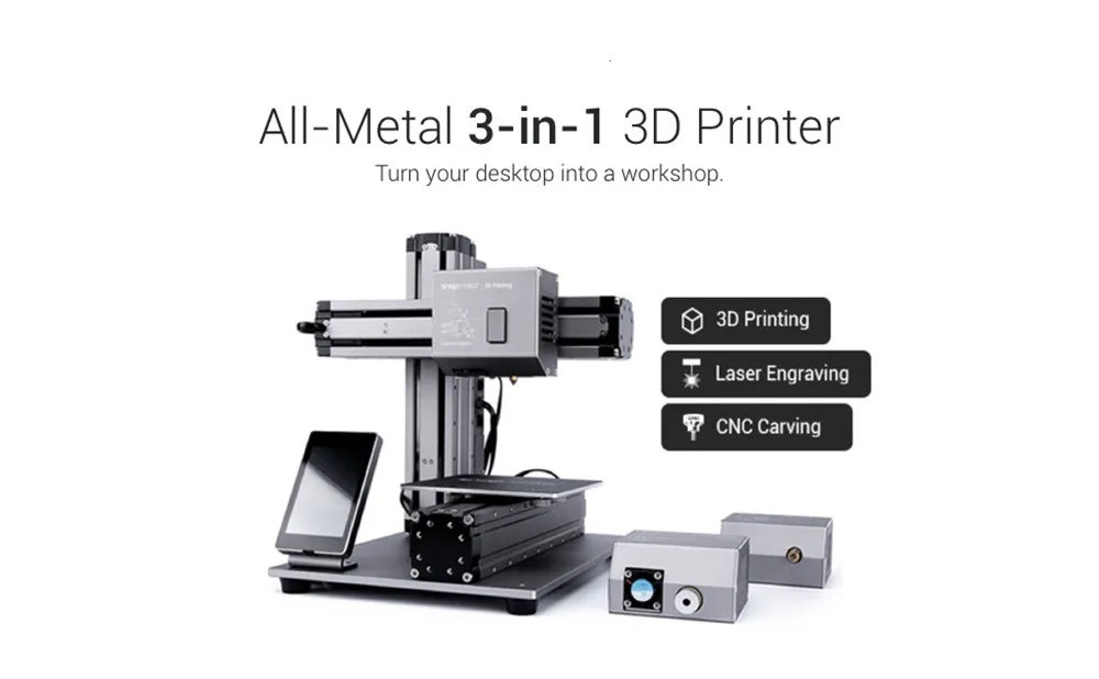 Snapmaker First Generation 3d Printing Laser Engraving Cnc Cutting