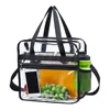 PVC Clear Waterproof Wash Bag Large Capacity Travel Shopping Storage Tote Clutch 6