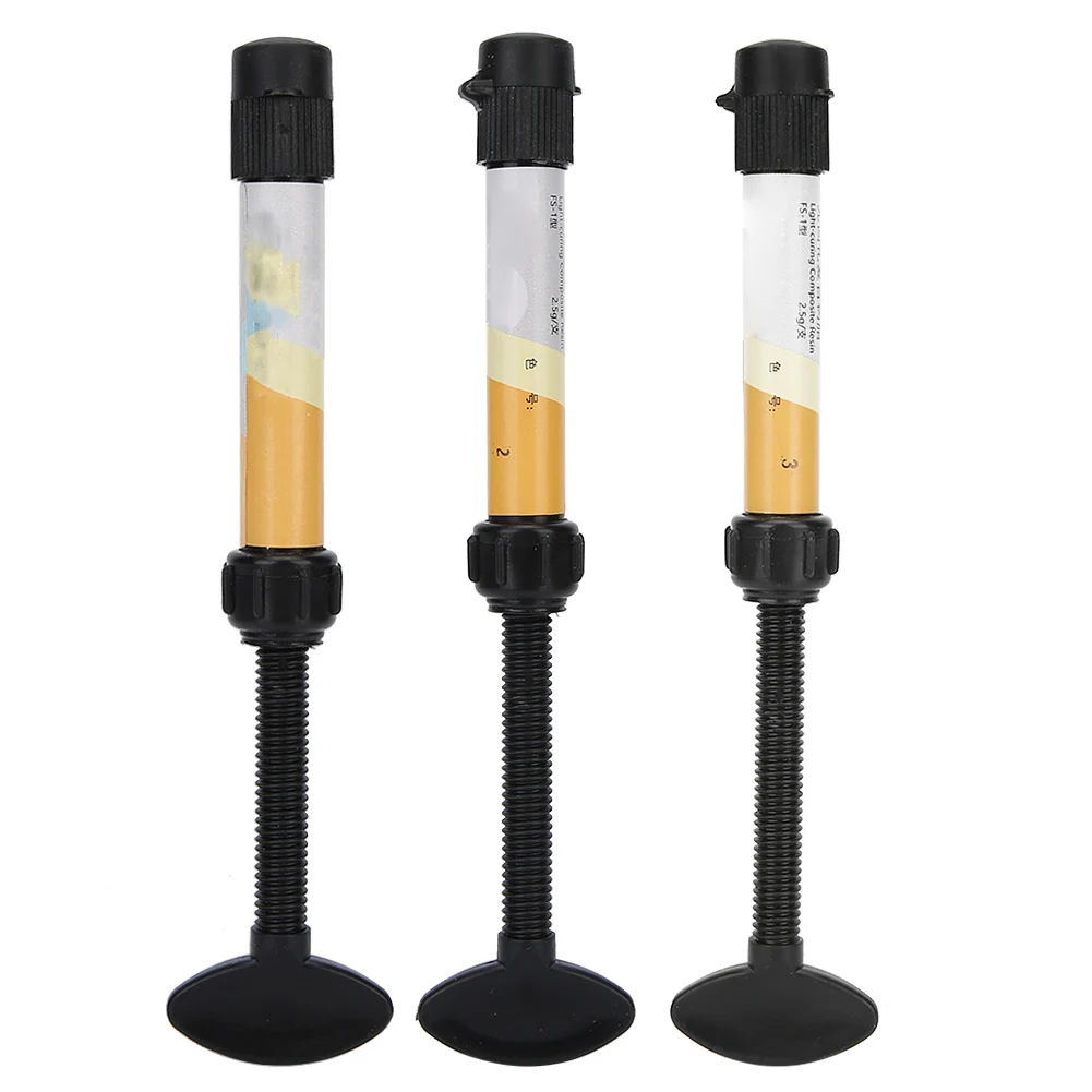Dental Composite Resin Nanometer Solid Resin Light Curing Refill Syringe Delivery Tips Etch Gel Adhesive Bonding Flowing