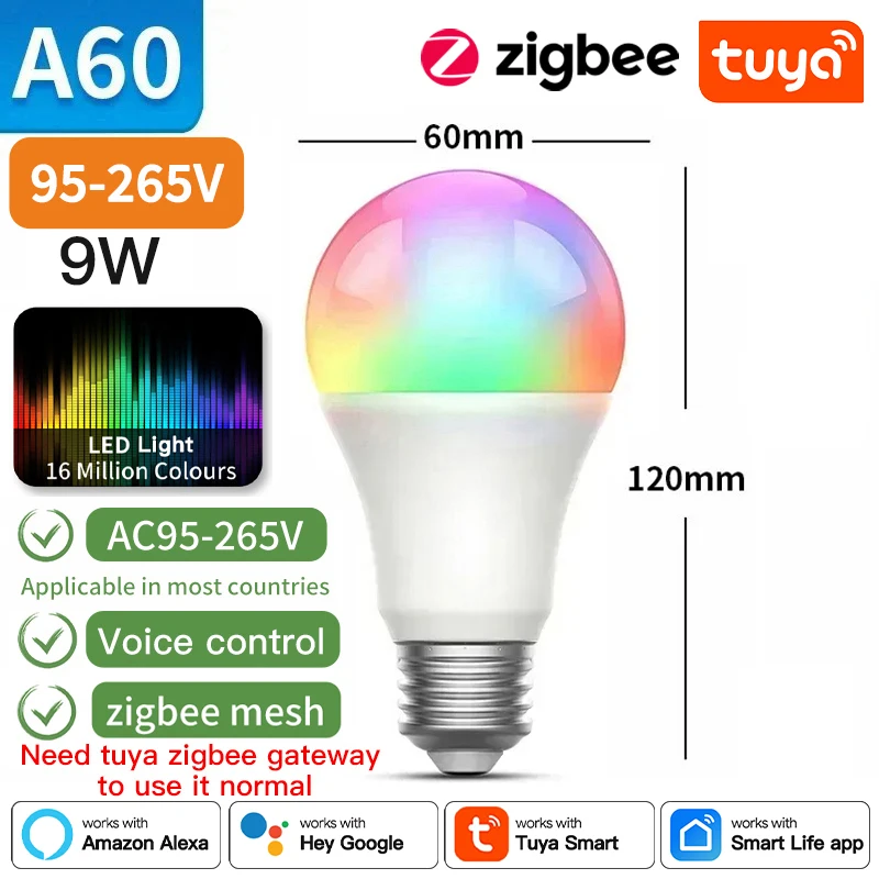 TNCE Tuya E27 Bulb Bluetooth/WIFI/Zigbee، مصباح LE...
