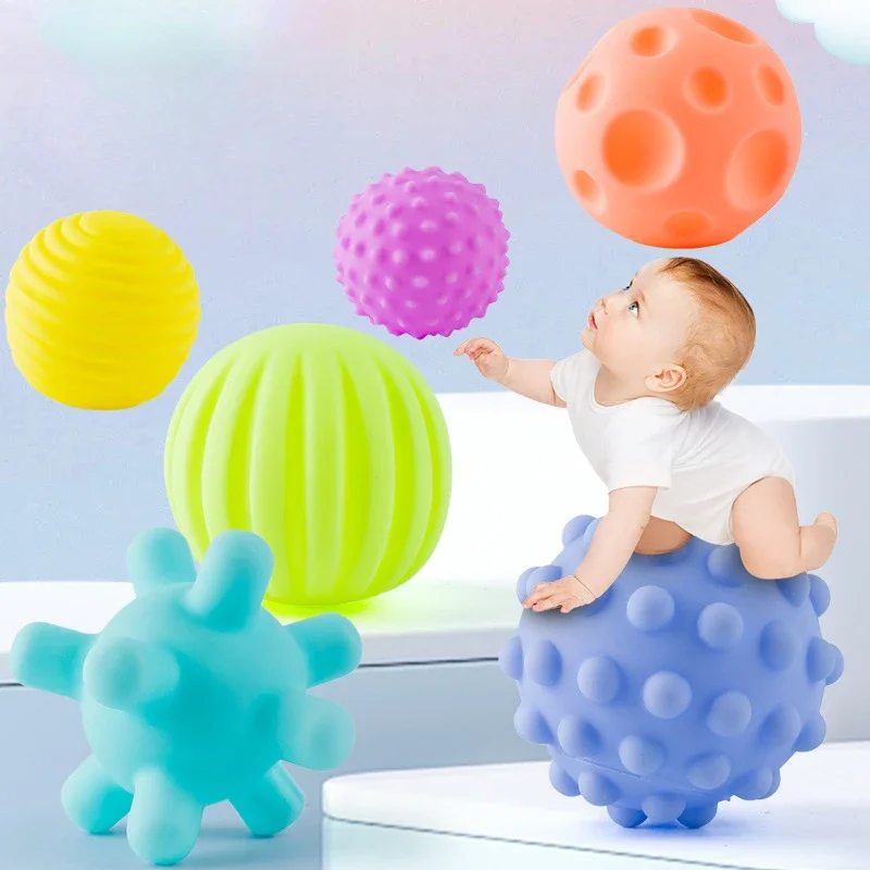 Baby Toys Hand Grip Balls Stroke Balls Tactile Sensory Baby Grip Soft Rubber Balls educational toys for children toddler toys 3