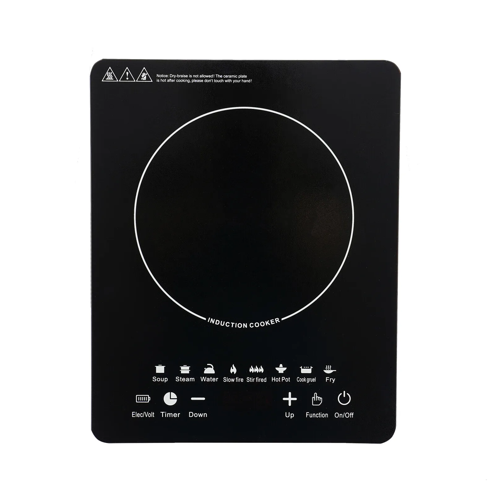 750W Portable Induction Cooktop 110V US Plug Countertop Induction Hot Plate with 8 Power Levels 180Min Timer LCD Screen 4