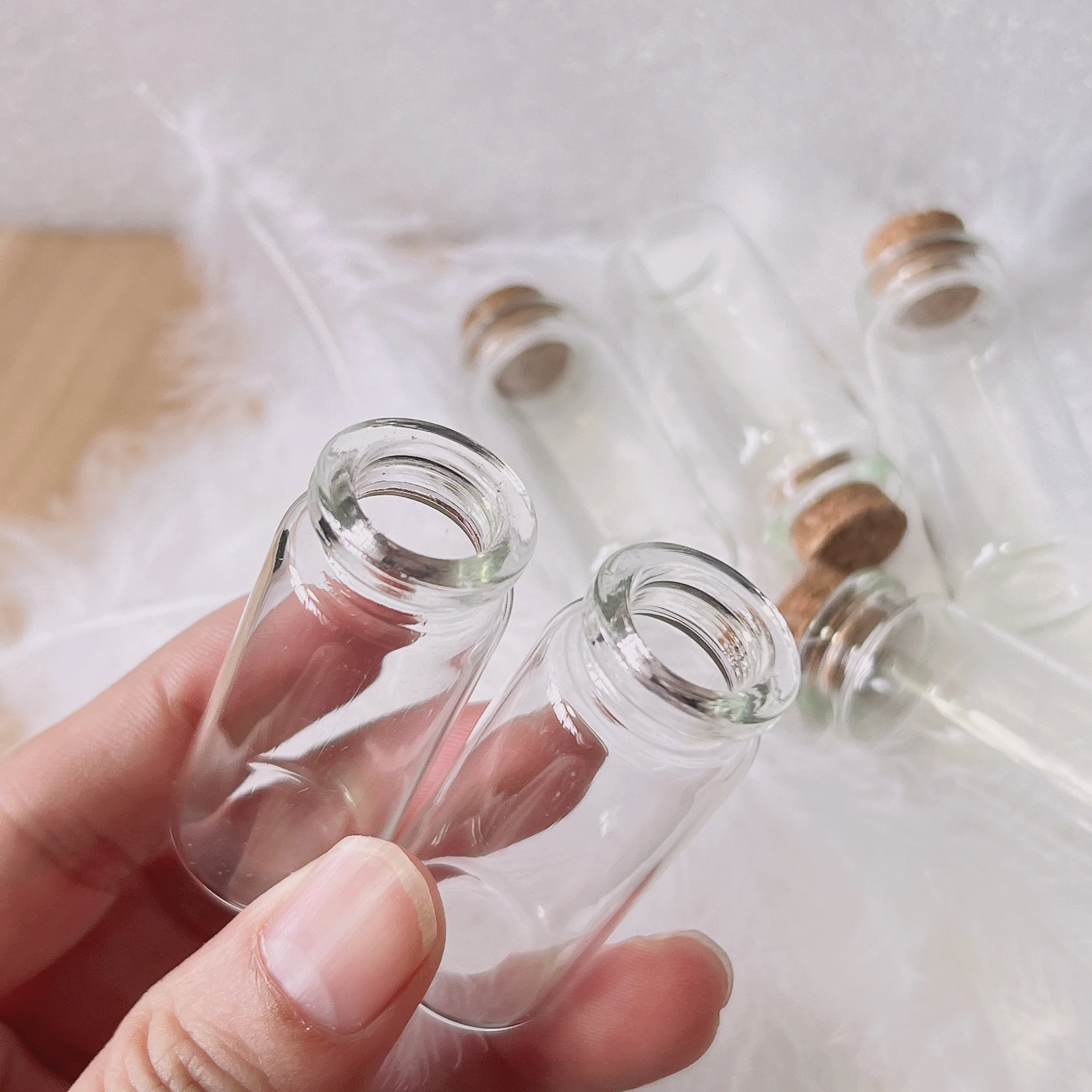 45/70/108 Pcs 10ml Glass Bottles 11x22x50mm Mini Corked Jars DIY Home Decor Storage Craft Wedding Favors Tiny Vial Sets 3