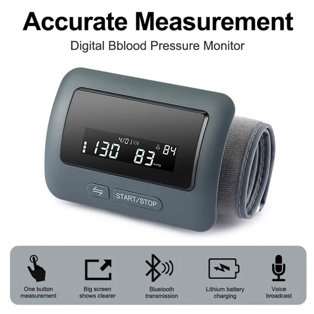 Blood Pressure Monitor Digital BP Monitor Rechargeable BP Machine with 2x99  Readings Memory Large LCD Display Voice Broadcast Portable Carrying Case